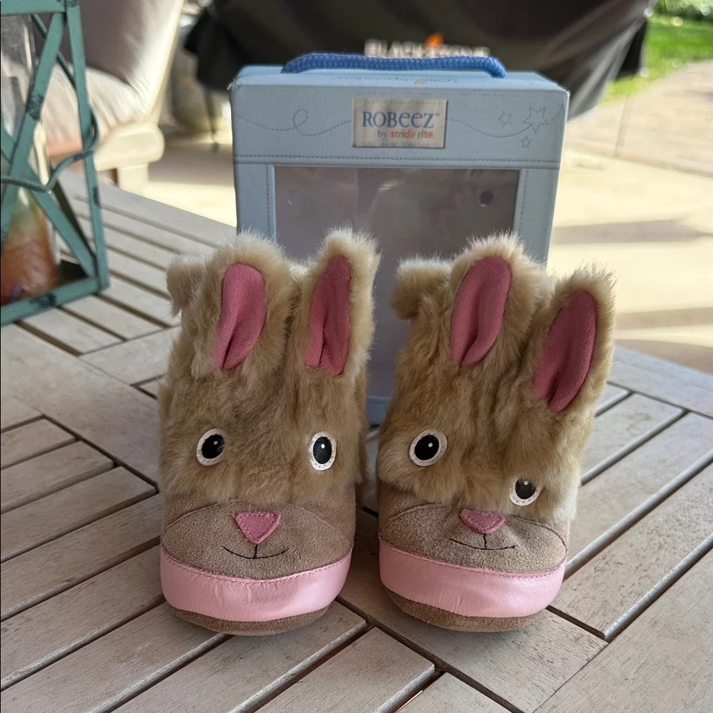 Robeez Furry Bunny Slippers - Picture 1 of 9